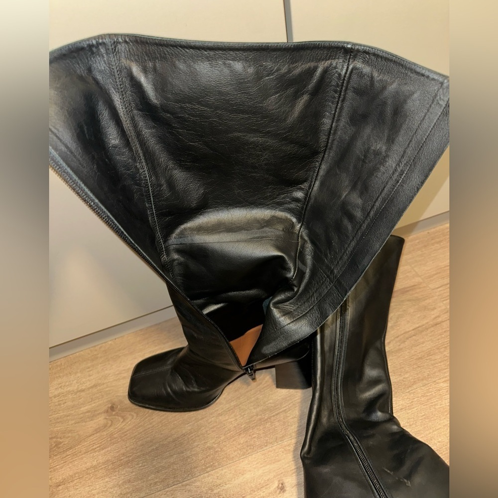 Reformation Nylah Knee High Black Boots size 9.5 - Picture 16 of 16